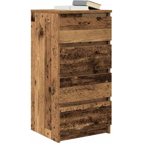  Komoda staro drvo 37,5x35x76 cm od konstruiranog drva Slike
