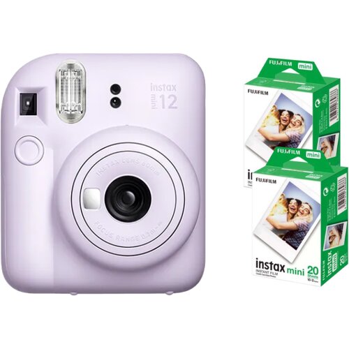 Fujifilm fotoaparat instax mini 12 + 2 filma lilac purple bundle Slike