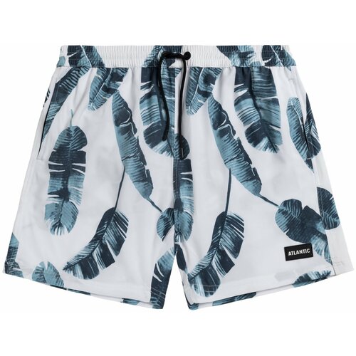 Atlantic Men's beach shorts - white with pattern Slike