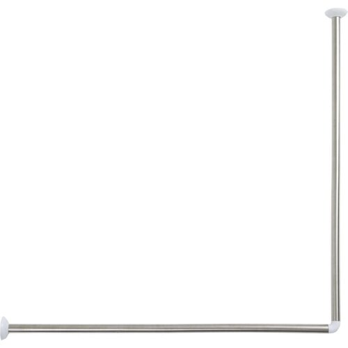 Tendance držač zavjese za kadu kutni 90&times;90 cm nehrđajući čelik, sivi Cijene