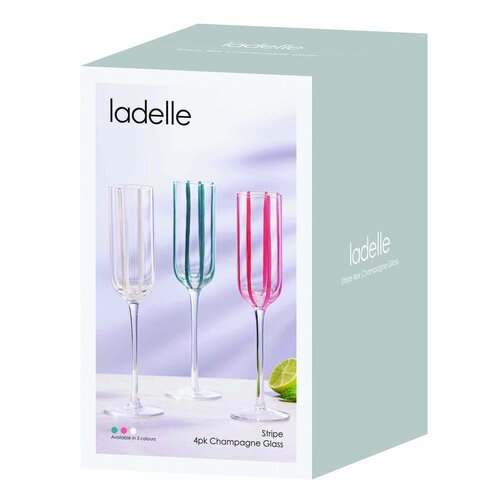 Ladelle Kozarci za penino v kompletu 4 ks 180 ml Stripe &amp;ndash; Slike