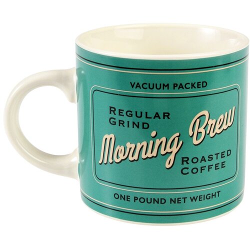 Rex London Kremno belo-turkizna keramična skodelica 350 ml Morning Brew &amp;ndash; Slike