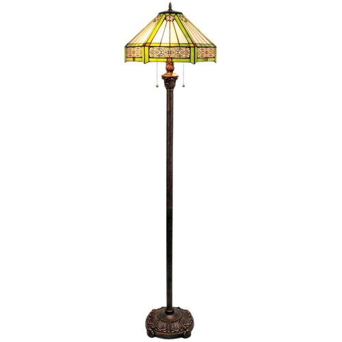 Brilagi Tiffany vitražna podna lampa EMERALD 2xE27/60W/230V Cene