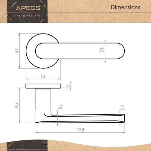  Kljuka APECS ECOVISION-R KUMA (BLM) (00033139) Cene