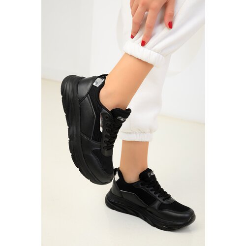 Soho Black-Silver Women&amp;#039;s Sneakers 18596 Slike