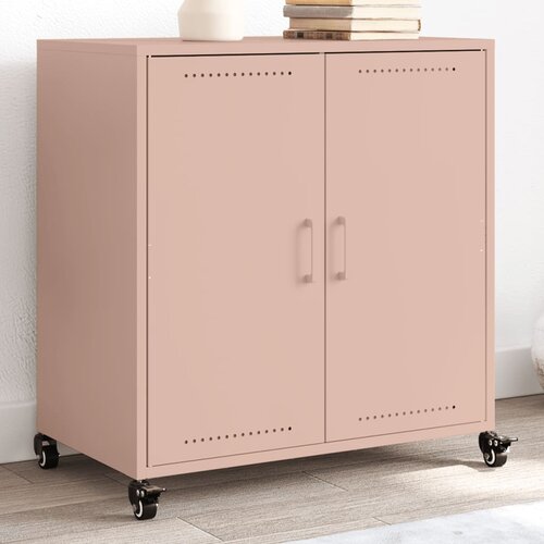 vidaXL Komoda roza 68,5x39x72 cm hladno valjano jeklo Cene