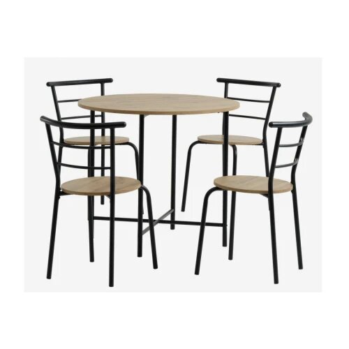  GADSTRUP &Oslash;85 + 4 GADSTRUP crna/hrast 3670080 Cene