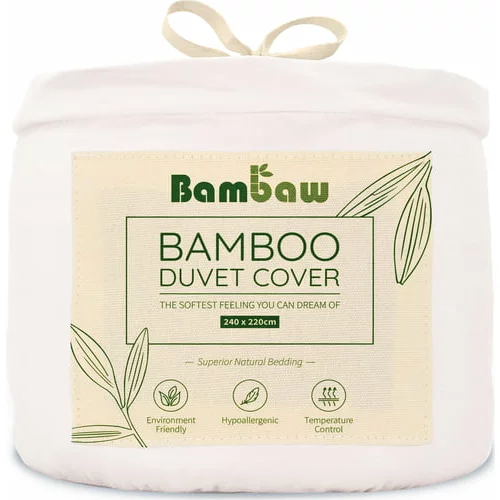 Bambaw prevleka za odejo iz bambusa 240 x 220 cm - white
