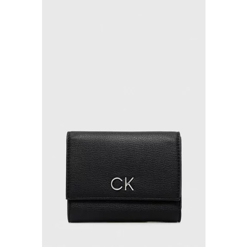 Calvin Klein Denarnica ženski, črna barva