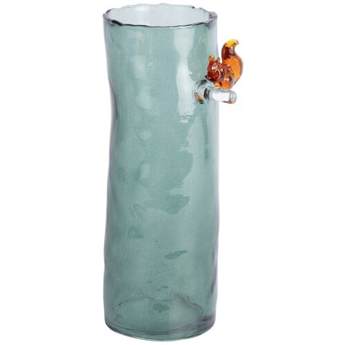 PT LIVING Tamno zelena staklena vaza (visina 15 cm) Squirrel On Branch &amp;ndash; Slike