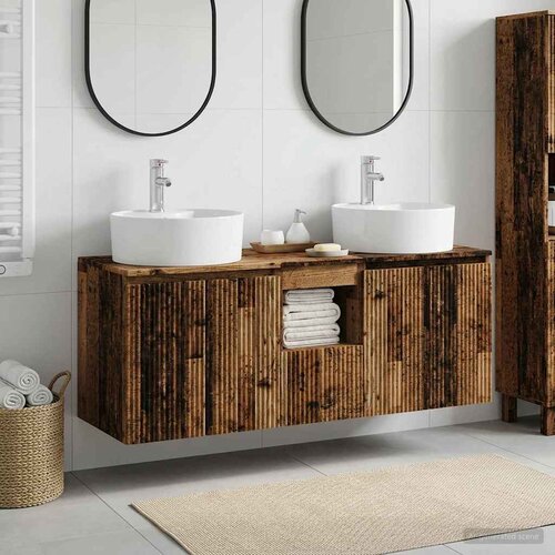 Set ormarića za kupaonicu 3 kom. Staro drvo 49,5 x 44,5 x 65 cm Cene