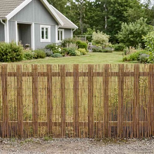  Vrtna Ograda Karbonizirano 500 x 90 cm Trska Cene