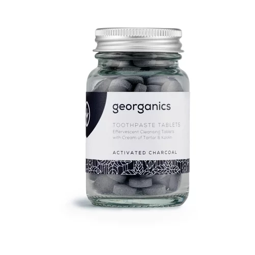 Georganics zobna pasta tablete, 120 tablet - activated charcoal