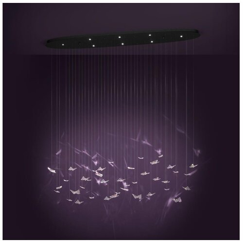 Eglo 390436 - led prigu&scaron;iva viseća lampa na sajli adrados 8xLED/4,2W/230V crna/prozirna Cene