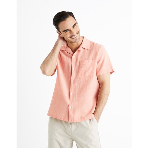 Celio Linen Shirt Fatext - Men Cene