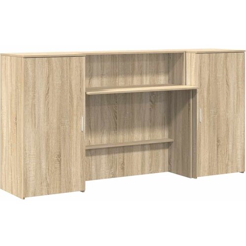 Maison Chic Sprejemna miza - Računalniška miza - pisarniška miza sonoma hrast 200x50x103,5 cm inženirski les, (21785129) Cene