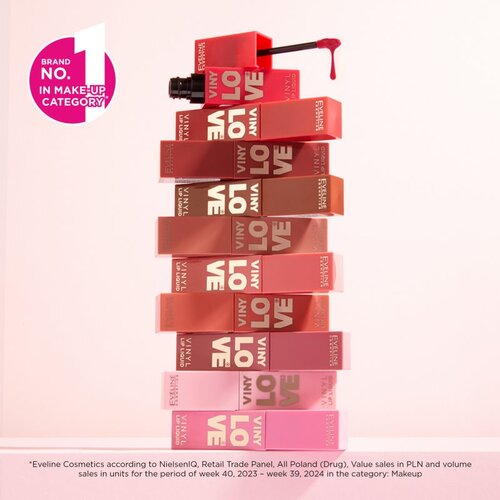 Eveline Cosmetics VINY LOVE Vinyl Lip Liquid dugotrajni tekući ruž za usne nijansa 01 4 ml Slike