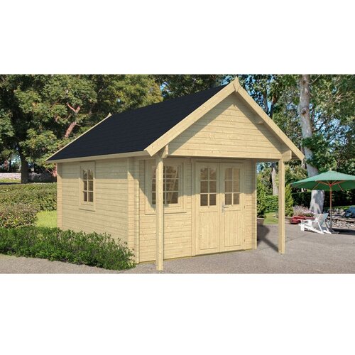 Male kuće Drvena vrtna kuća BUNKIE 290 × 380 cm sa šindrom Cene