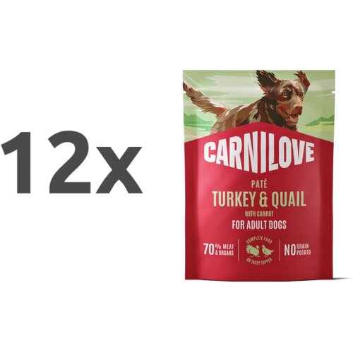 Carnilove Dog Adult vrečka, pate - puran in prepelica - 300 g 12 x 300 g Cene