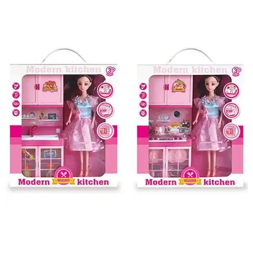Magic Toys Pink kuhinja z lutko, s svetlobnimi in zvočnimi efekti v dveh različicah Cene
