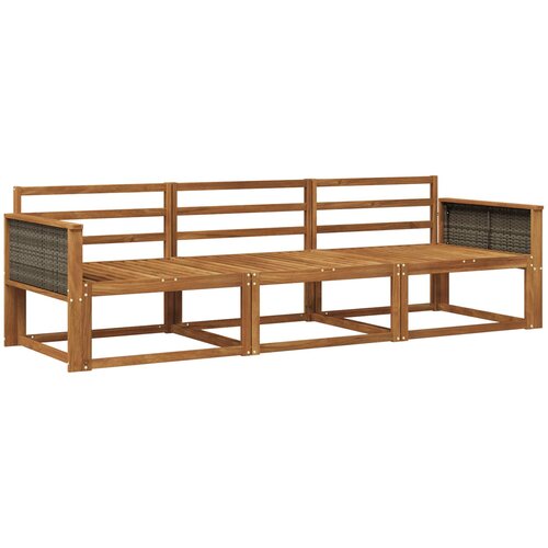 vidaXL Zunanja garnitura za sedenje 3 pcs Naravna Masiven les akacije, (5000282213) Cene