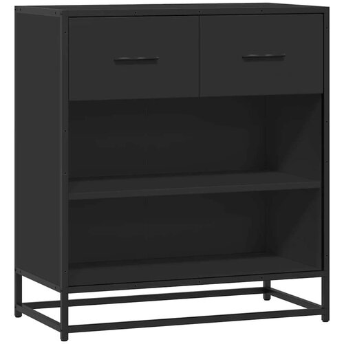 VidaXL komoda crna 68x35x76 cm konstruirano drvo Slike