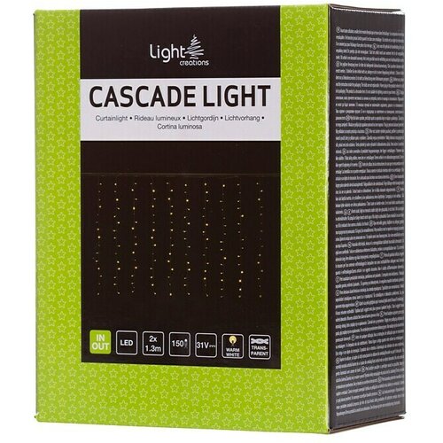 Light Creations LED svetlobna zavesa Cascade (150 sijalk, 200 x 130 cm, toplo bela svetloba) Cene