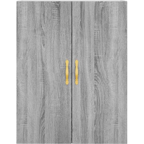  Visoka komoda siva sonome 69,5x34x180 cm od konstruiranog drva Slike