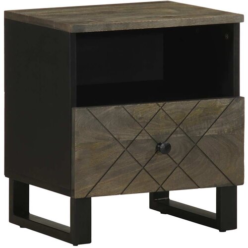 Maison Chic Dvo delni komplet Nočne omarice - Nočne mize črna 40x33x46 cm trden mangov les, (21689678) Cene