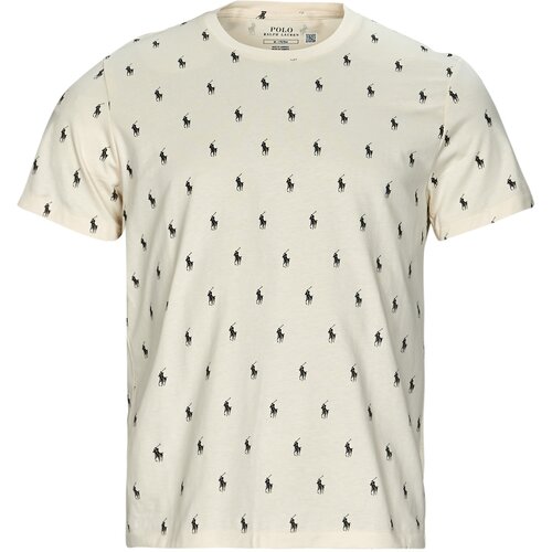 Polo Ralph Lauren Majice s kratkimi rokavi SLEEPWEAR-S/S CREW-SLEEP-TOP Bež Slike