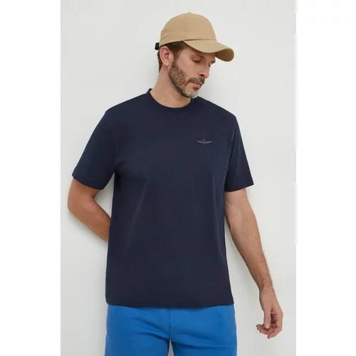 Aeronautica Militare Pamučna majica za muškarce, boja: tamno plava, s tiskom