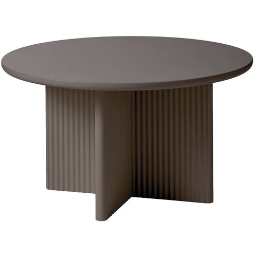 Unique Furniture Sivorjava okrogla klubska mizica &oslash; 80 cm Palma &ndash; Cene