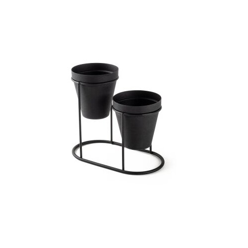 Wallxpert Stolna dekoracija 19x16x10 cm, Crna Slike