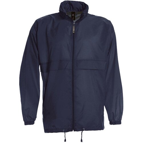  VJETROVKA S KAPULJAČOM ZIP UNISEX B&C SIROCCO TAMNO PLAVA 3XL Cene