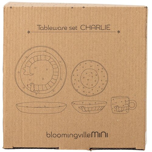 Bloomingville Mini Dječji set posuđa 3 kom od kamenine Charlie &amp;ndash; Slike
