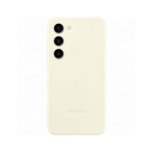 Samsung original silikonski ovitek EF-PS916TUE za Galaxy S23 Plus 5G - bel Slike