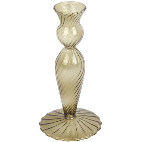 PT LIVING zeleni stakleni svijećnjak Swirl, visina 17 cm Cijene