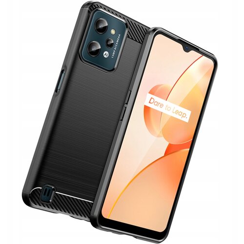 HURTEL CARBON CASE ETUI OBUDOWA POKROWIEC FUTERAŁ PLECKI DO REALME C31 CZARNE, (21899921) Cene