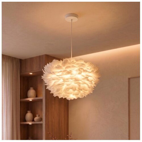 Brilagi Luster na sajli FEATHER 3xE27/40W/230V &amp;Oslash; 40 cm bela Slike