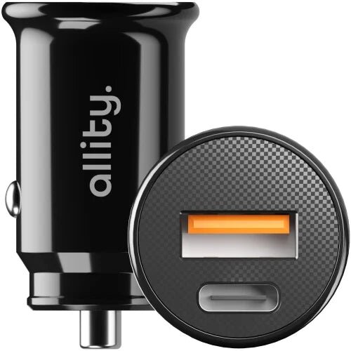 ALLITY avto polnilec ACC-100-30WAC 1x USB-C 1x USB-A 30W črn Slike