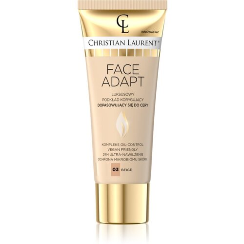 Christian Laurent Face Adapt hidratantni puder s učinkom zaglađivanja nijansa 03 Beige 30 ml Slike