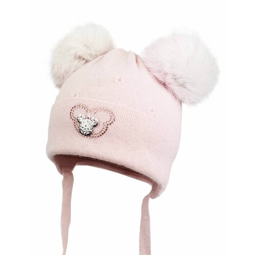 Jamiks otroška zimska kapica abila dusty pink Cene