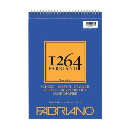 Fabriano 1264 sketch blok za skiciranje sa spiralom a4 90g 120 lista ( 190000 ) Slike
