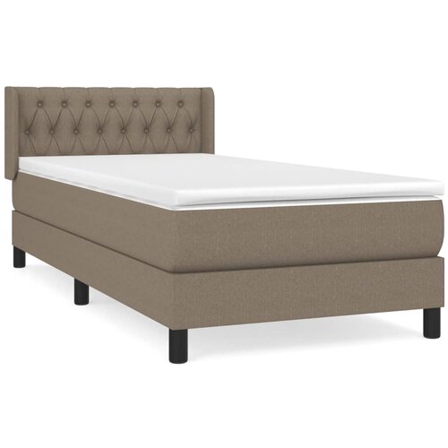 Maison Chic Box spring postelja - Vzmetna postelja z vzmetnico taupe 90x190 cm blago SL20033, (21881263) Slike