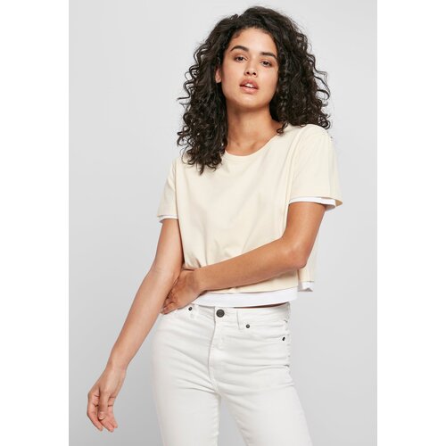 Urban Classics Women&amp;#039;s Full Double Layered Tee whitesand/white Slike