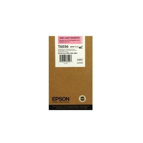 Epson ink cartridge vivid light magenta T 603 220 ml T 6036 Slike