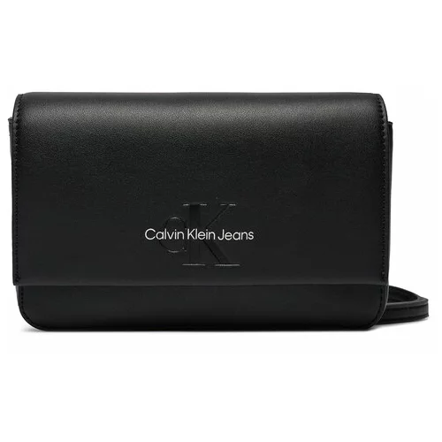 Calvin Klein Jeans Ročna torba Sculpted Wallet Ph Cb19 Mono K60K611543 Črna