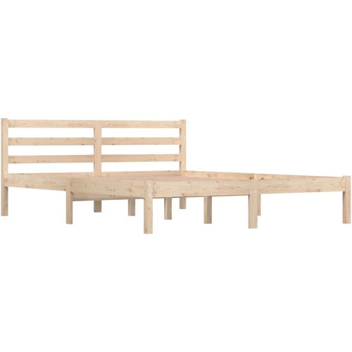 VidaXL Posteljni okvir iz trdne borovine 150x200 cm, (20647694) Slike
