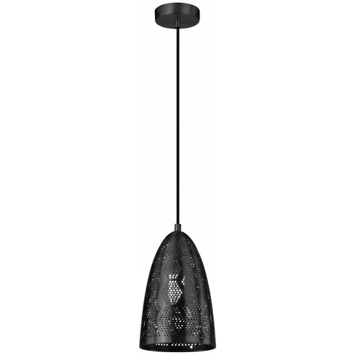 Candellux Lighting Crna viseća lampa s metalnim sjenilom ø 20 cm Bene -