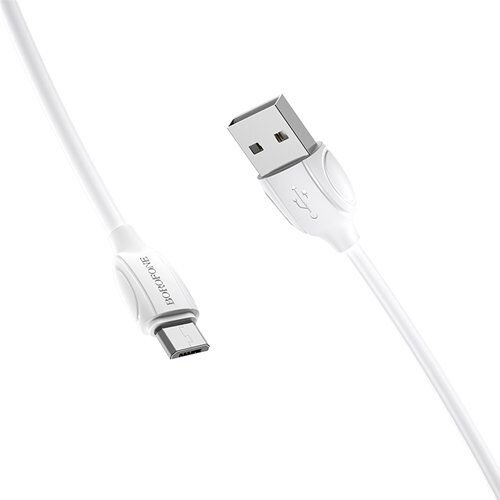 Hoco. BOROFONE podatkovni kabel X19 MicroUSB na USB 1m 2,4A bel Slike